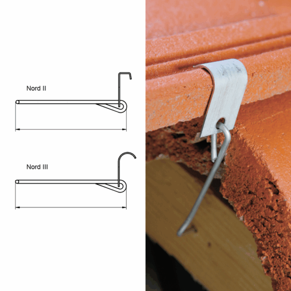 Spinka do dachówki BRASS typ Nord II